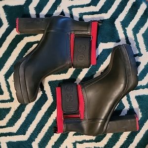 Sorel heeled rain boots
